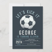 Invitation d'anniversaire moderne pour garçons ave (Devant)