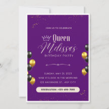 Invitation d'anniversaire modifiable avec ballons