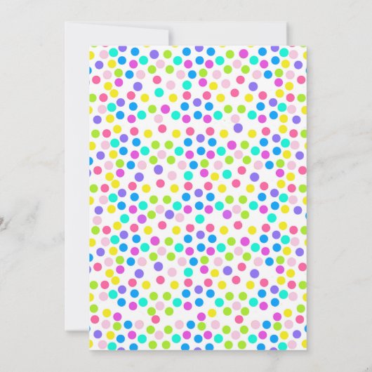 Invitation d'anniversaire modifiable Fille 3 ans (Dos)