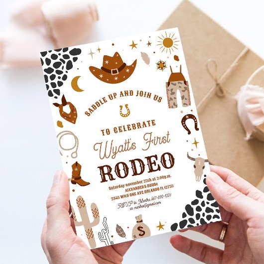 Invitation d'anniversaire Mon Premier Cowboy de Ro