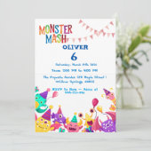 Invitation d'anniversaire Monster Mash - Fête pour (Debout devant)