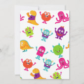 Invitation d'anniversaire Monster Mash - Fête pour (Dos)