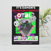 Invitation d'anniversaire MONSTER TRUCK (Debout devant)