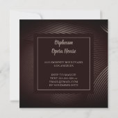 Invitation d'anniversaire Motif tendance (Dos)