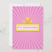 Invitation d'anniversaire Movie Night Hollywood Cl (Dos)