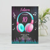 Invitation d'anniversaire musicale (Debout devant)