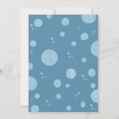 Invitation d'anniversaire Narwhal Garçon 1er anniv (Dos)