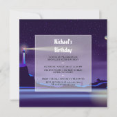 Invitation d'anniversaire nautique (Devant)