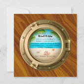 Invitation d'anniversaire nautique (Devant)