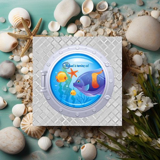 Invitation d'anniversaire nautique