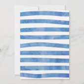 Invitation d'anniversaire nautique Watercolor (Dos)