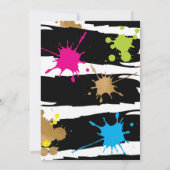 Invitation d'anniversaire Neon Two Legit to Quit 2 (Dos)