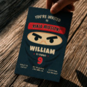 Invitation d'anniversaire Ninja Warrior
