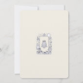 Invitation d'anniversaire noir et blanc (Dos)