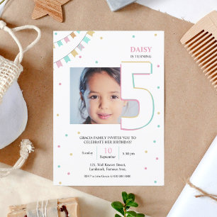 Invitation d'anniversaire   Numéro d'année personn