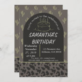 Invitation d'anniversaire occidentale (Devant / Derrière)