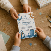 Invitation d'anniversaire Océanique Nautique