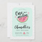 Invitation d'anniversaire One in a Melon (Devant)