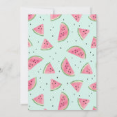 Invitation d'anniversaire One in a Melon (Dos)