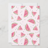 Invitation d'anniversaire One in a Melon (Dos)