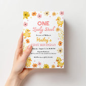 Invitation d'anniversaire One Lucky Duck