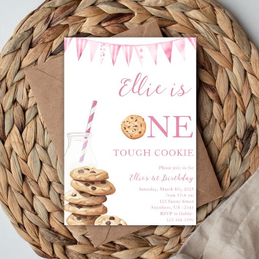 Invitation d'anniversaire One Tough Cookie