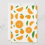 Invitation d'anniversaire orange (Dos)