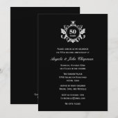 Invitation d'anniversaire ou de fête avec Charme F (Devant / Derrière)