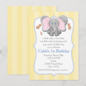 Invitation d'anniversaire ou de shower pour bébé é (Devant / Derrière)