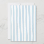 Invitation d'anniversaire Ourson Ballons Bleus  (Dos)