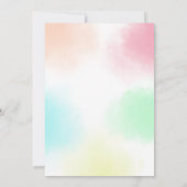 Invitation d'anniversaire Paint Party Art (Dos)
