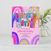Invitation d'anniversaire Pamper Party Spa (Debout devant)