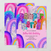 Invitation d'anniversaire Pamper Party Spa (Devant / Derrière)