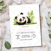 Invitation d'anniversaire Panda, Anniversaire des 