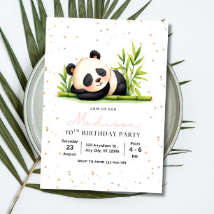 Invitation d'anniversaire Panda, Anniversaire Fill