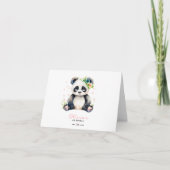 Invitation d'anniversaire Panda, Invitation d'anni (Devant)