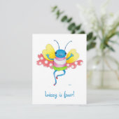invitation d'anniversaire papillon (Debout devant)