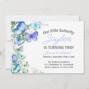 Invitation d'anniversaire papillon, d'anniversaire