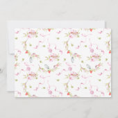 Invitation d'anniversaire par courrier | Bois prin (Dos)
