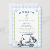 Invitation d'anniversaire Par-Tee de golf préparat (Devant)