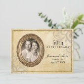 Invitation d'anniversaire Parchemin Ancien (Debout devant)