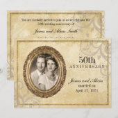 Invitation d'anniversaire Parchemin Ancien (Devant / Derrière)