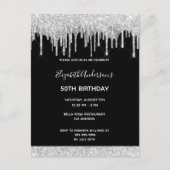 Invitation d'anniversaire parties scintillant en a (Devant)