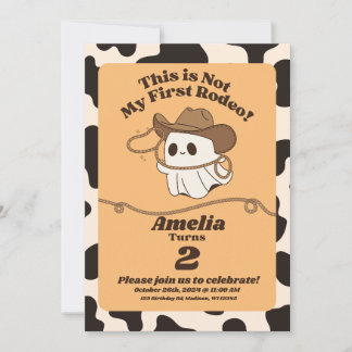 Invitation d'anniversaire "Pas ma première rodeo"