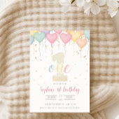 Invitation d'anniversaire - Pastel 5x7