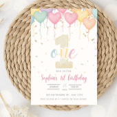 Invitation d'anniversaire - Pastel 5x7