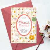 Invitation d'anniversaire pastel pour fille, fête