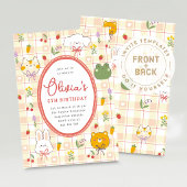 Invitation d'anniversaire pastel pour fille, fête
