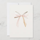 Invitation d'anniversaire pastel pour filles "Thé (Dos)