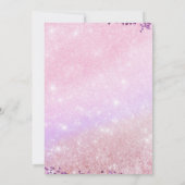 Invitation d'anniversaire Pastel Sequin 67 Glace (Dos)